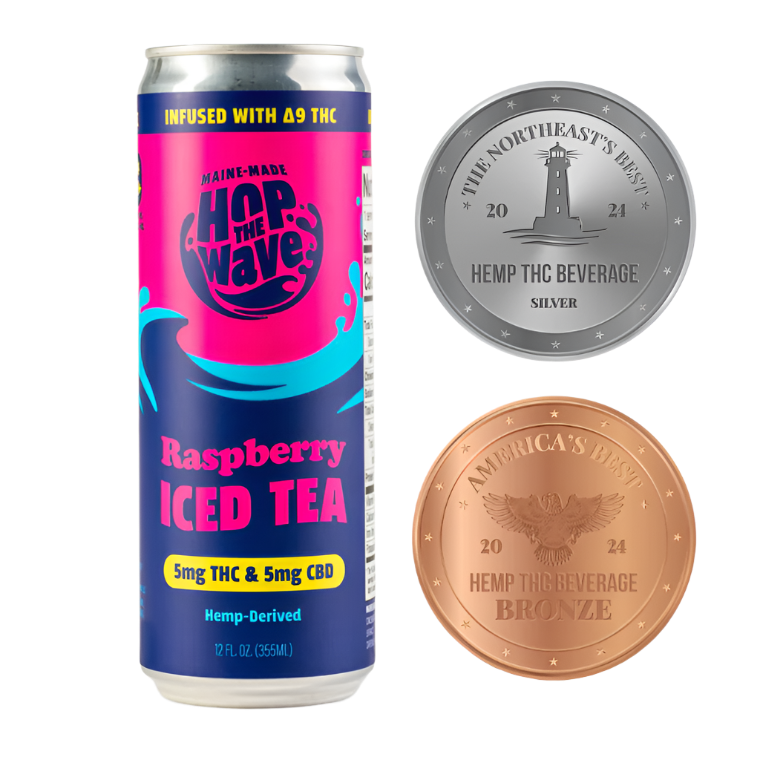 5mg THC & 5mg of CBD Δ9 Raspberry Iced Tea