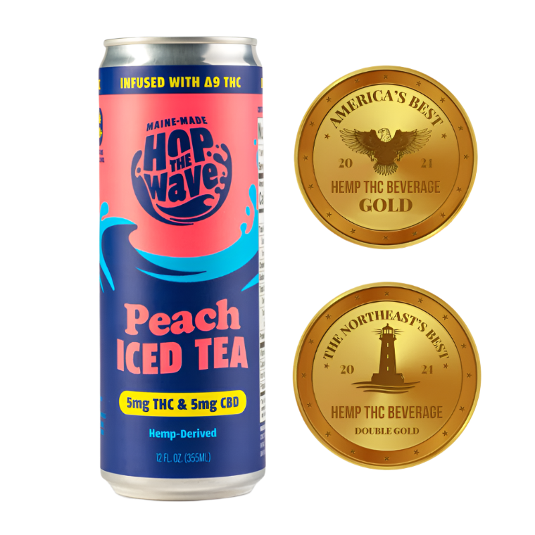 5mg THC & 5mg CBD Peach Iced Tea