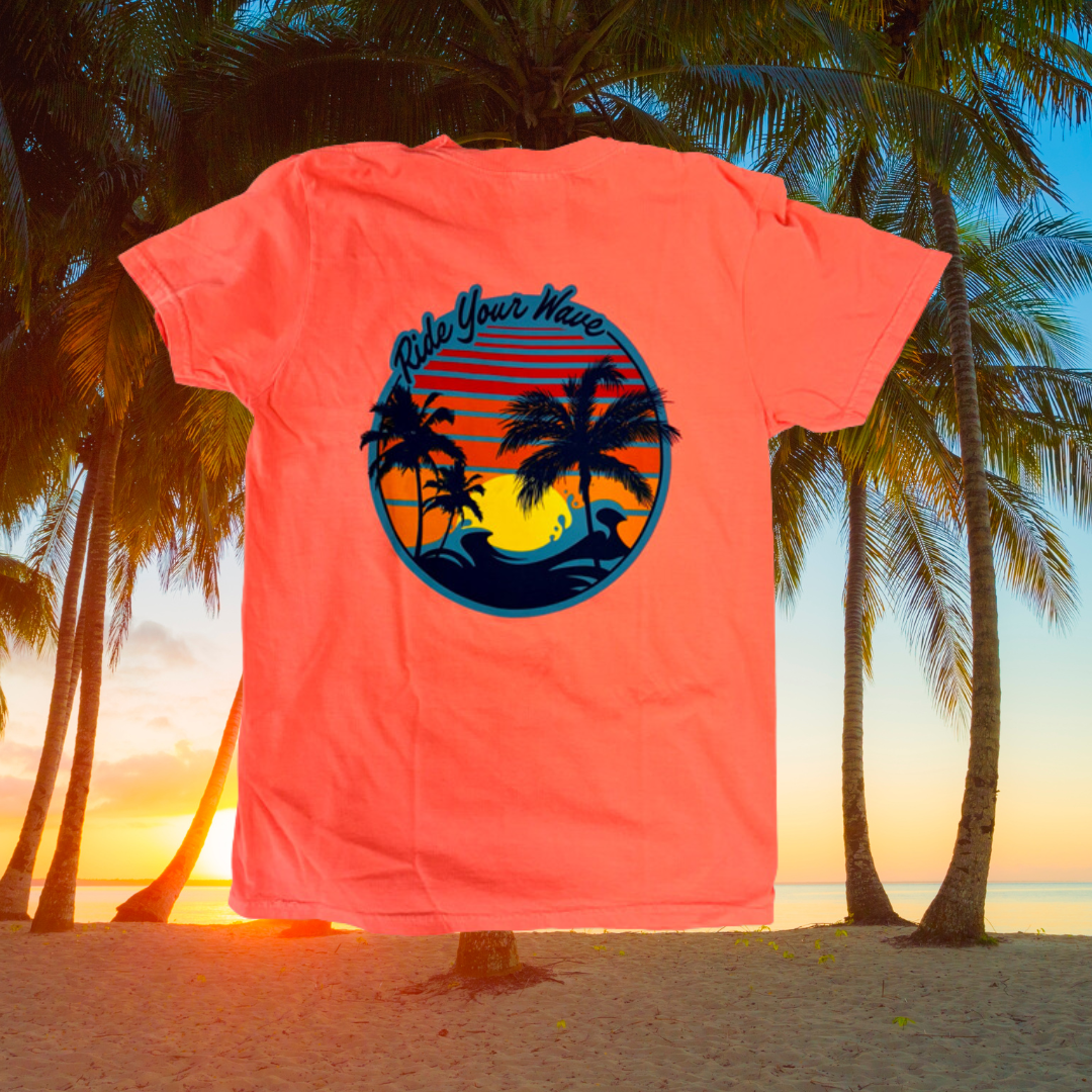 Ride Your Wave Comfort Color Pocket T-Shirt