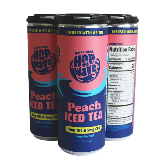 5mg THC & 5mg of CBD Δ9 Peach Iced Tea
