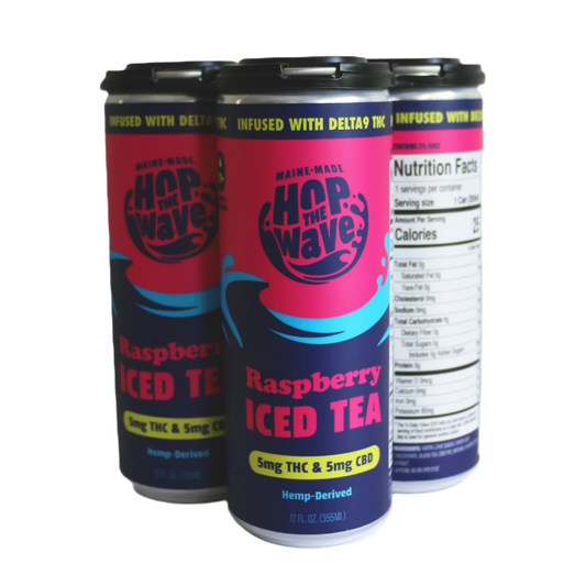 5mg THC & 5mg of CBD Δ9 Raspberry Iced Tea